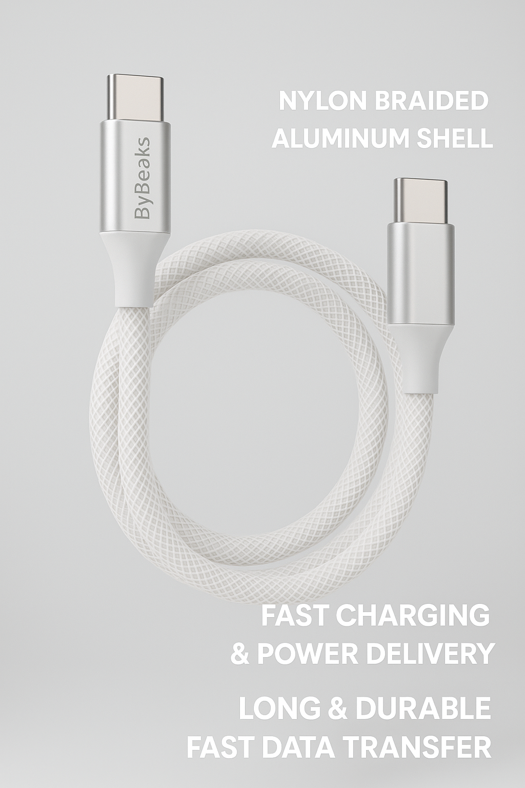 ByBeaks 66W Power Delivery USB C-C Cable