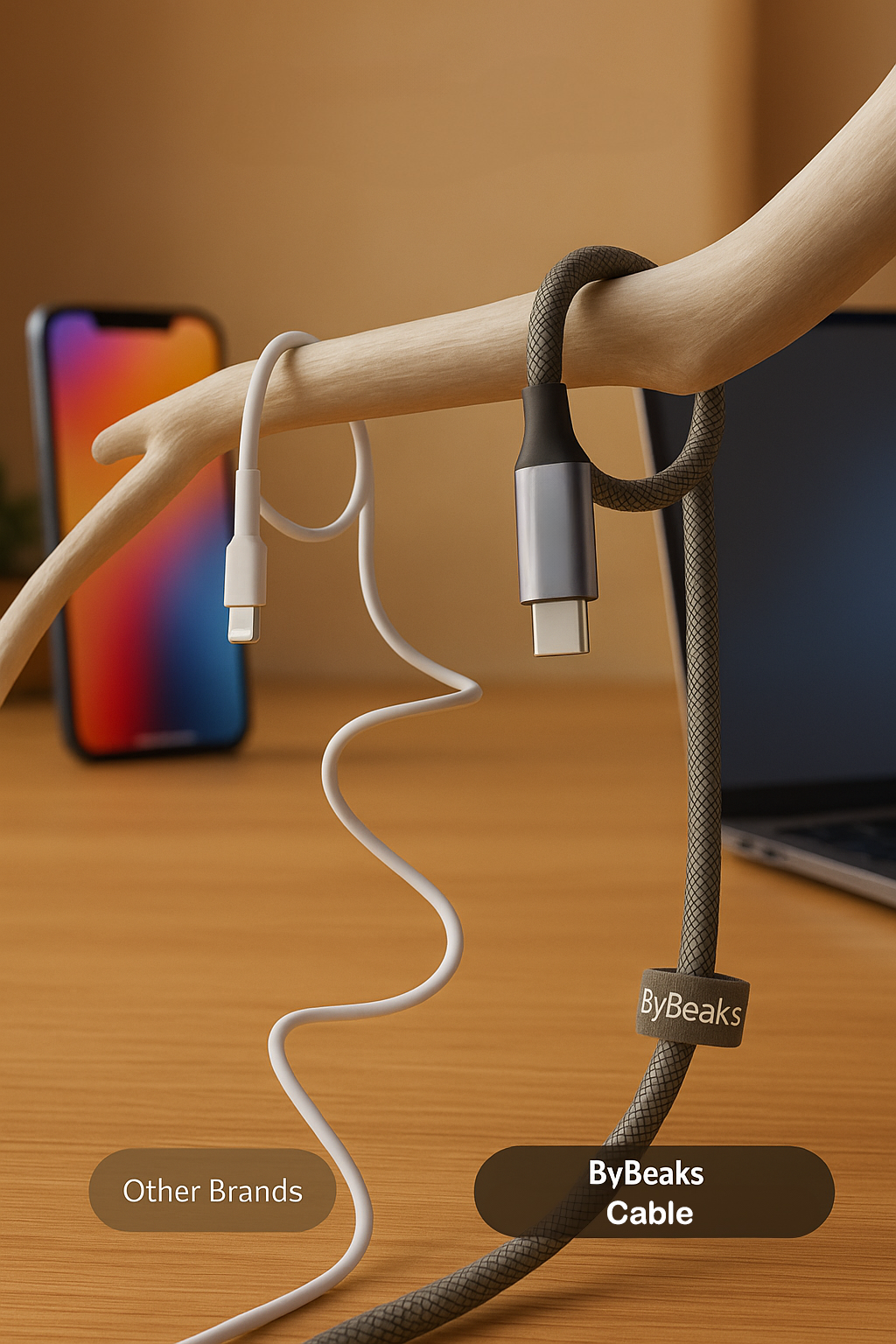 ByBeaks 66W Power Delivery USB C-C Cable