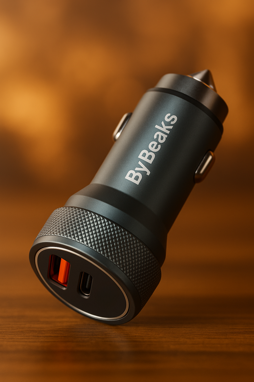 ByBeaks USB-A and USB-C Charger with sleek design and fast charging capabilities
