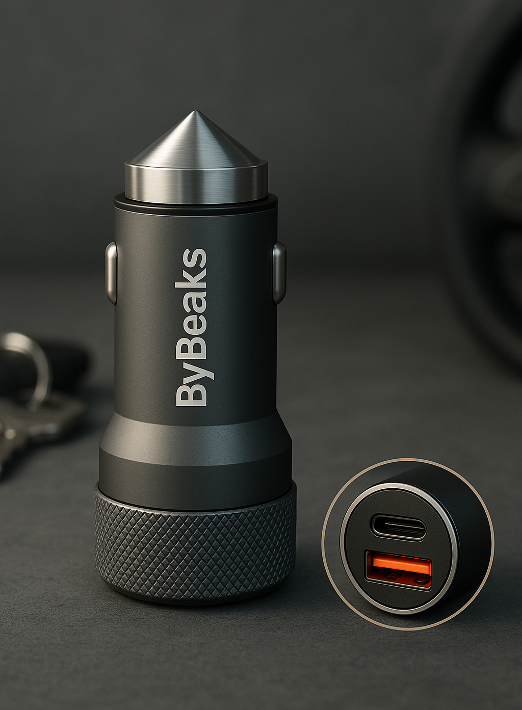 Fast charging ByBeaks USB-A and USB-C Charger with built-in safety features