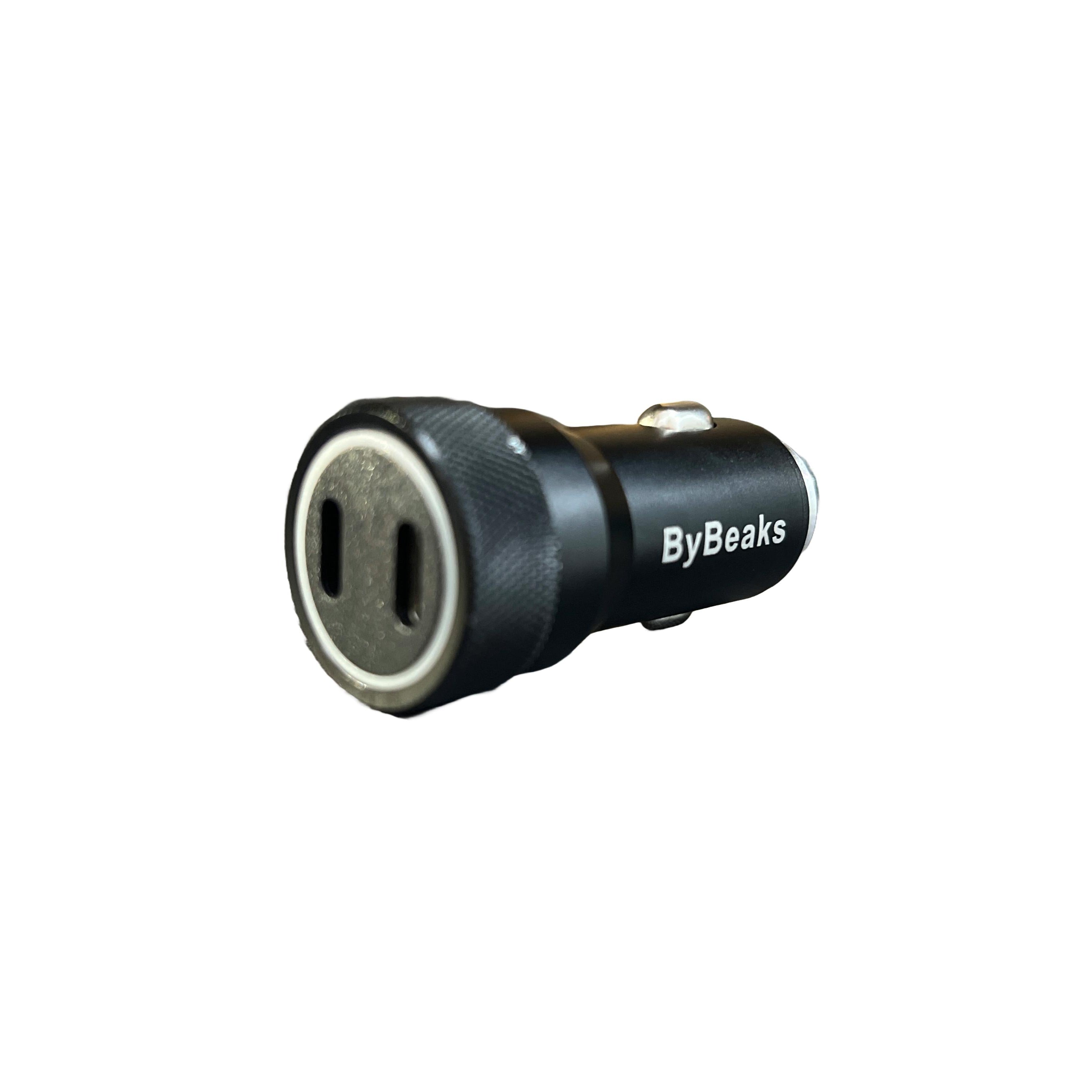 ByBeaks 60W POWER DELIVERY Dual Port (USB-C & USB-C) CAR CHARGER