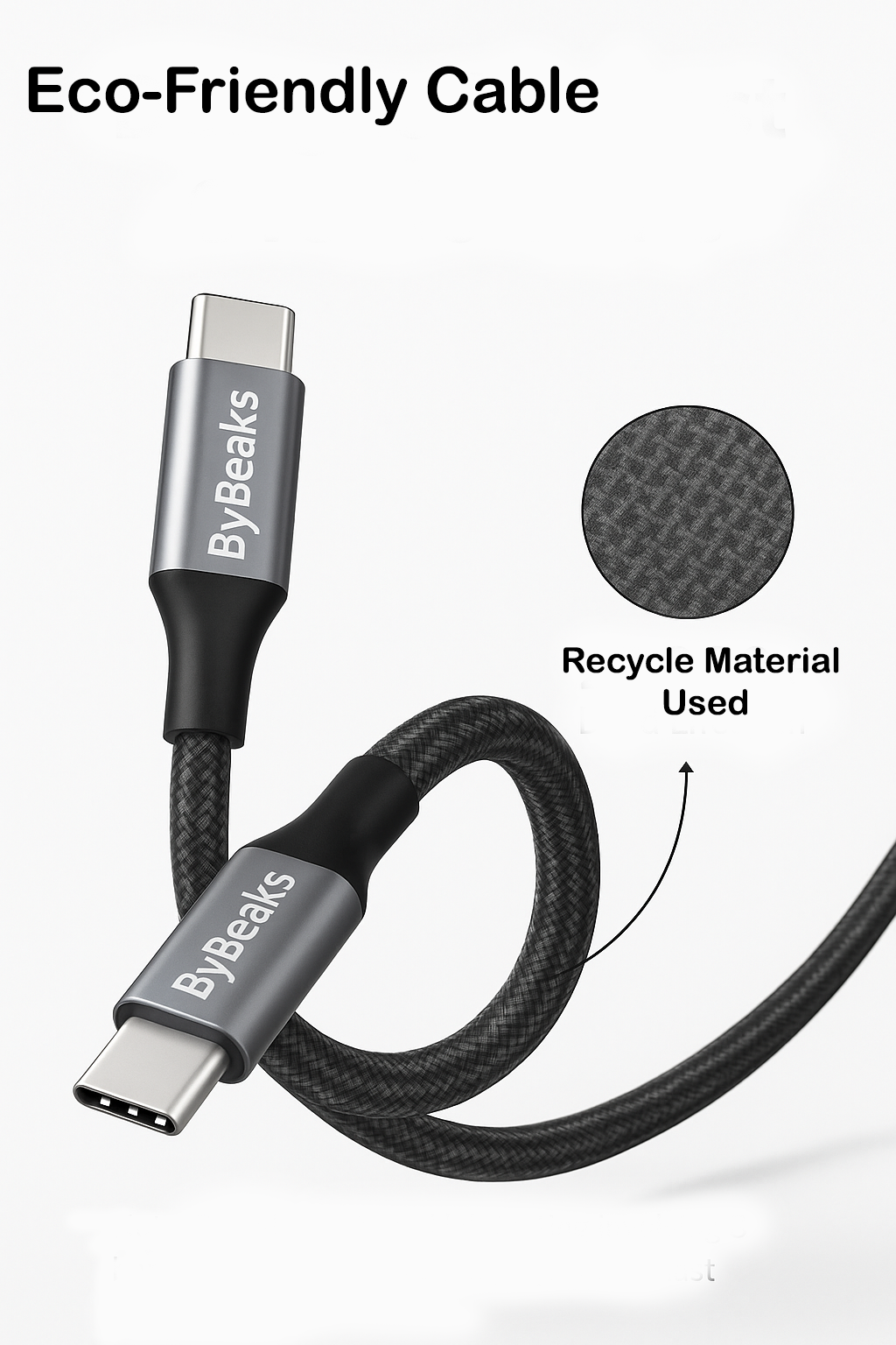 high-speed charging USB-C cable designed by ByBeaks